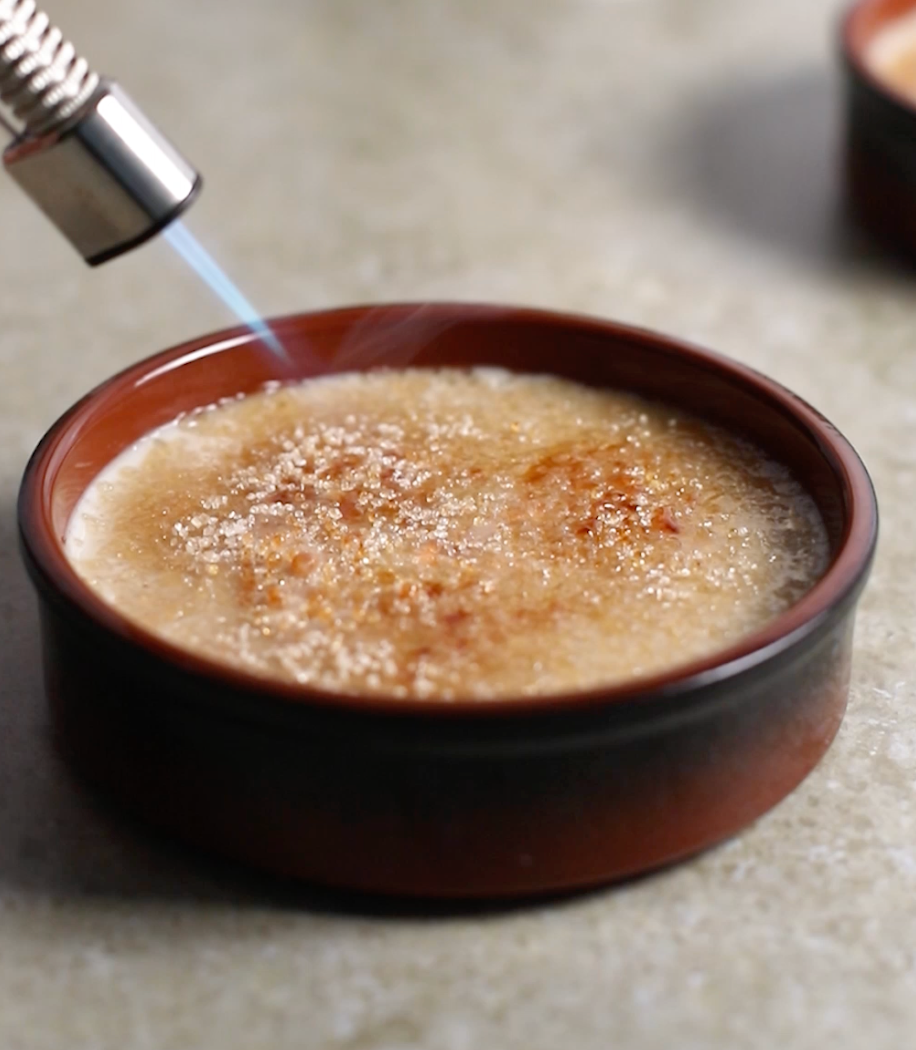 Crème brûlée protéinée végane