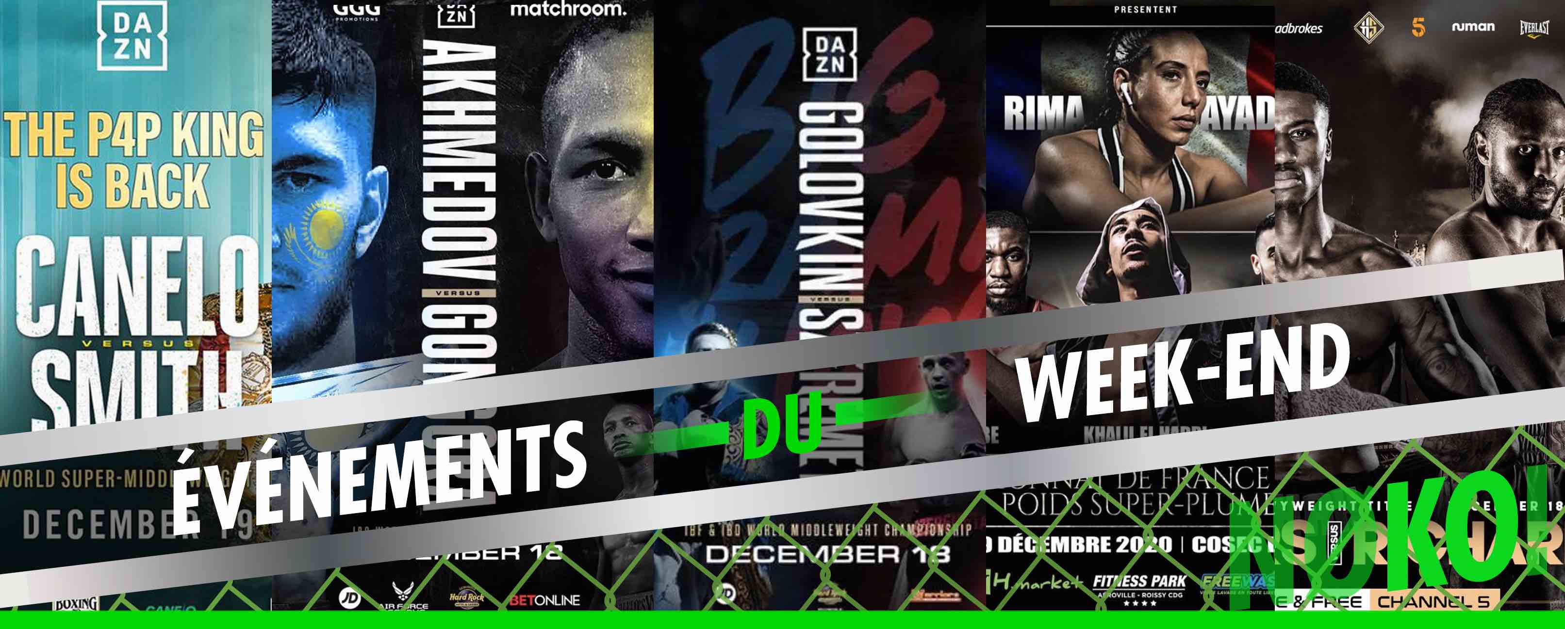 Les derniers combats de 2020 avec notamment Saul Alvarez VS Callum Smith et GGG Golovkin VS Kamil Szeremeta et Ali Akhmedov VS Carlos Gongora, Rima Ayadi VS Marina Sakharov et Shakan Pitters VS Craig Richards