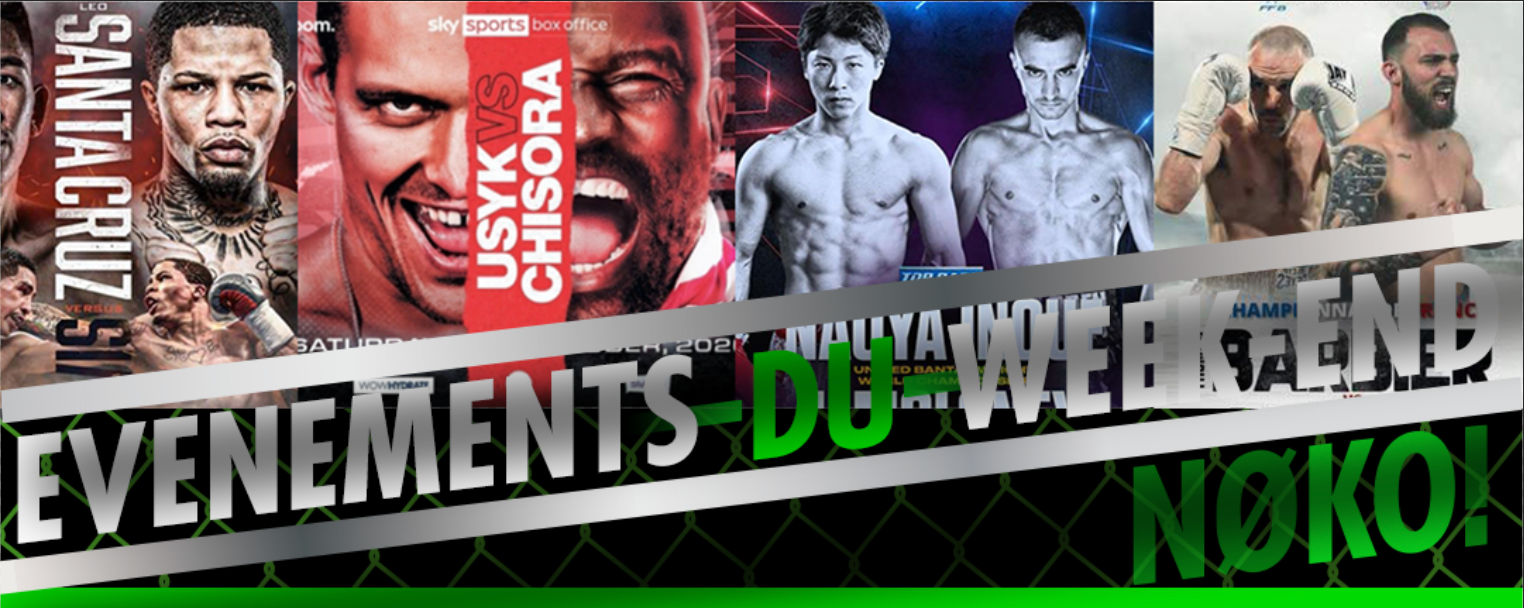 Gros week-end boxe, le covid ne stoppera pas les combats !