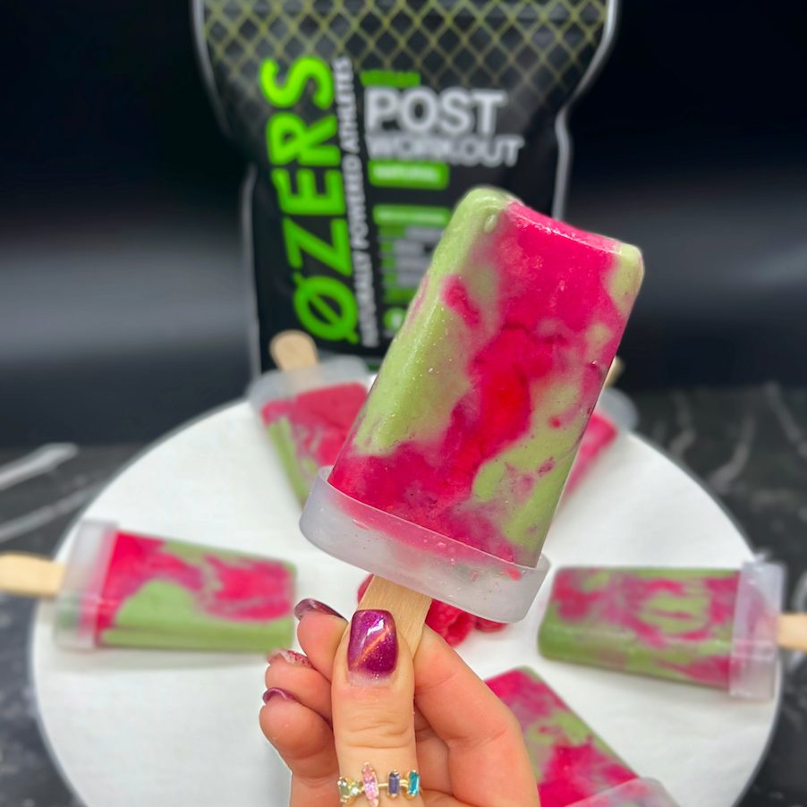 glaces protéinées framboise