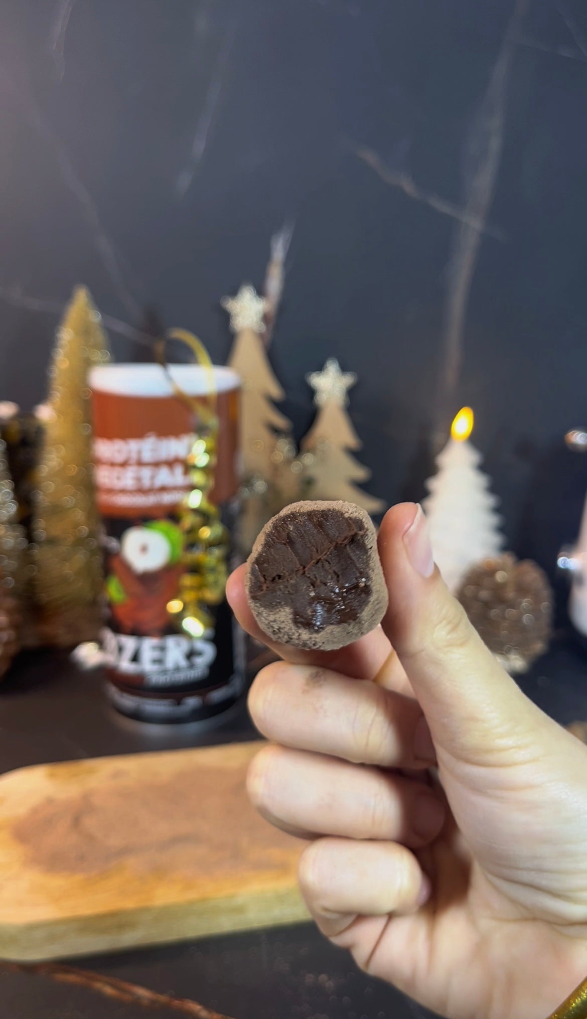 Truffes chocolat protéinées