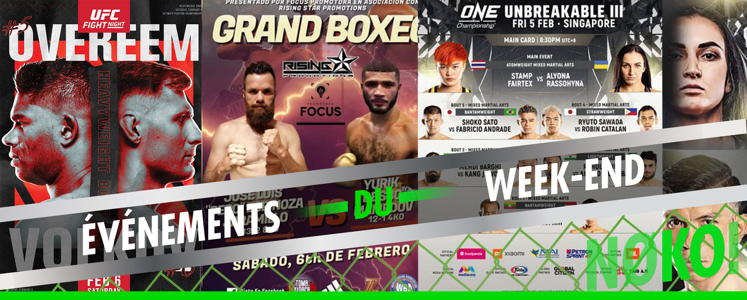 combats de boxe et de MMA du week-end 6 février