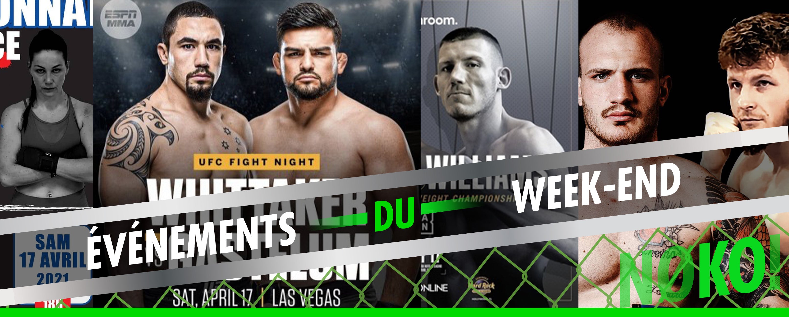 le 100% fight pour le week-end du 16 avril !