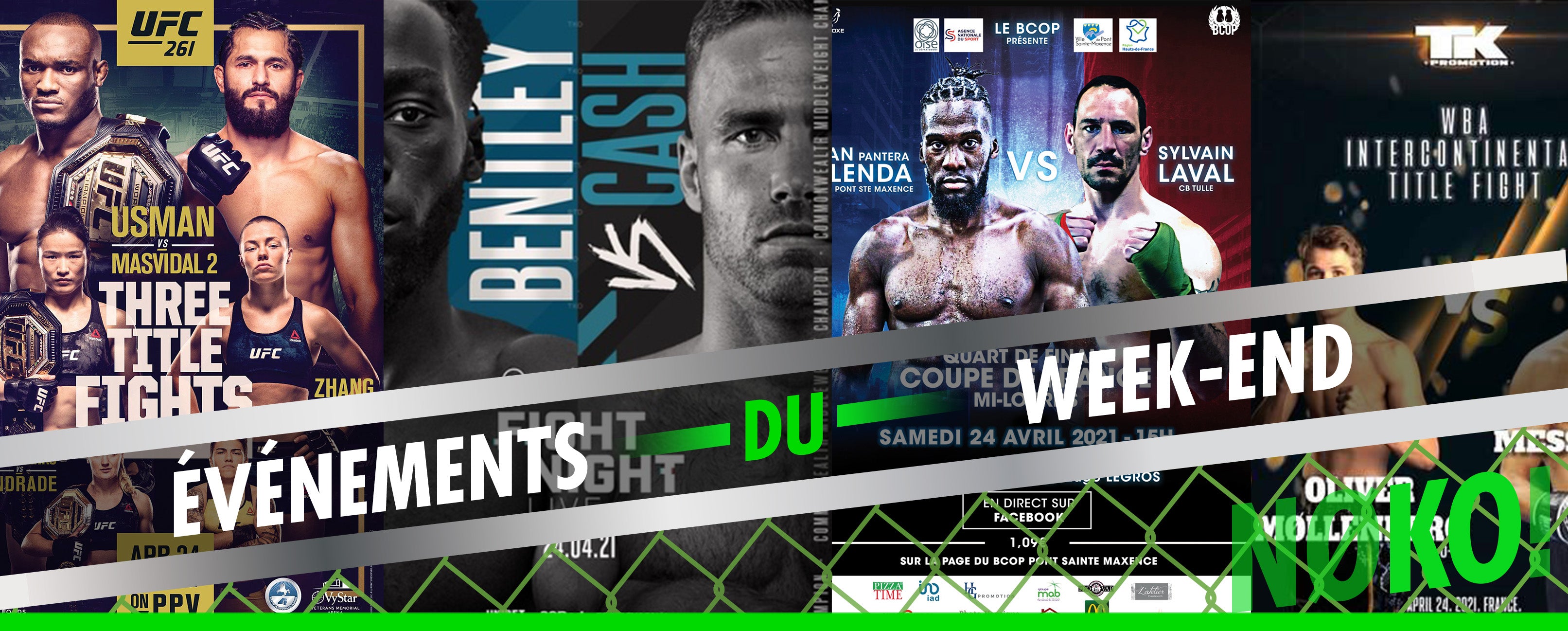 100% fight pour ce week-end du 23 avril !