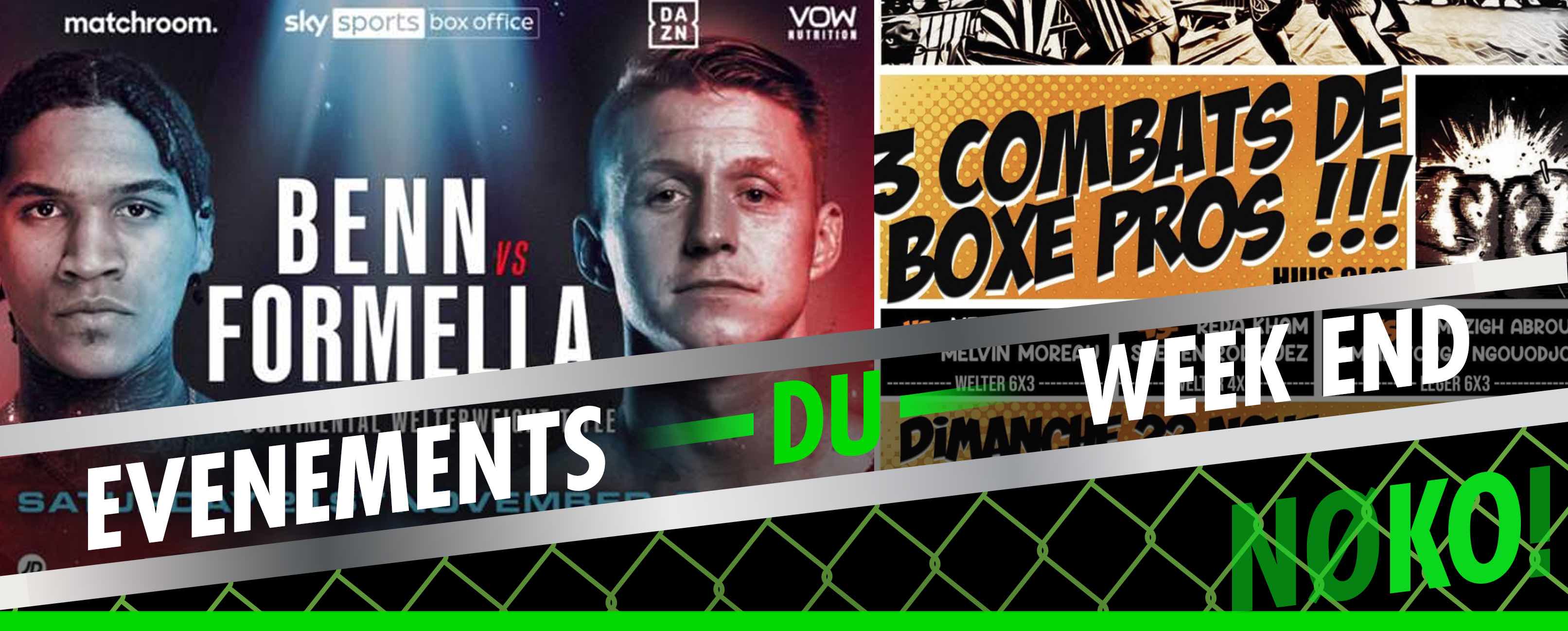 Les streamings boxe du 20 au 22 novembre