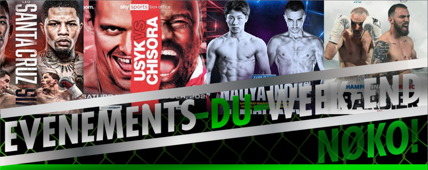 Gros week-end boxe, le covid ne stoppera pas les combats !