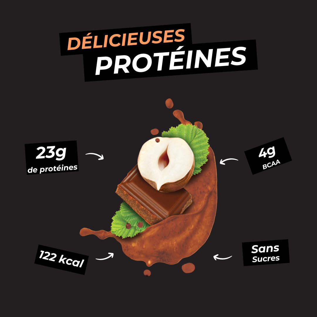 Délicieuses protéines chocolat noisette photo 2